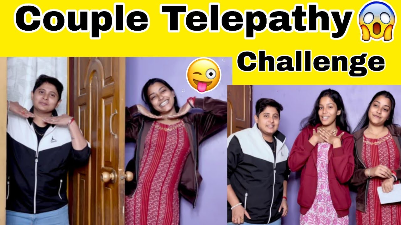Couple Telepathy Challenge 😀 Kya Hum Perfect Couple Hai?? 😱😂 