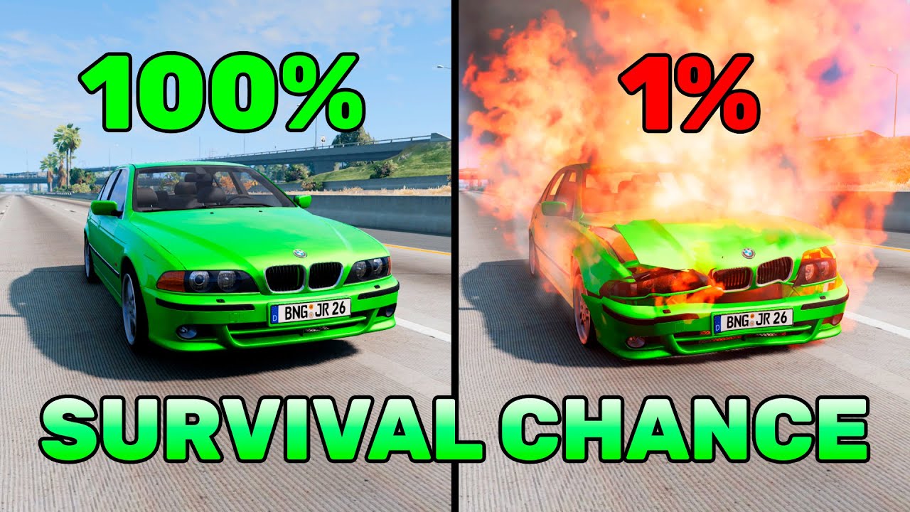 Best Of BeamNG.drive Realistic Crashes #1 | Epic Survival Chance Test