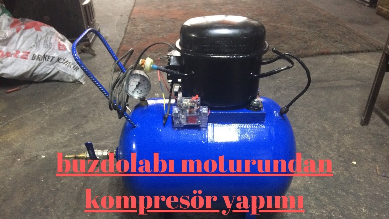 Buzdolabı Motorundan NASIL KOMPRESÖR YAPILIR (DETAYLI)
