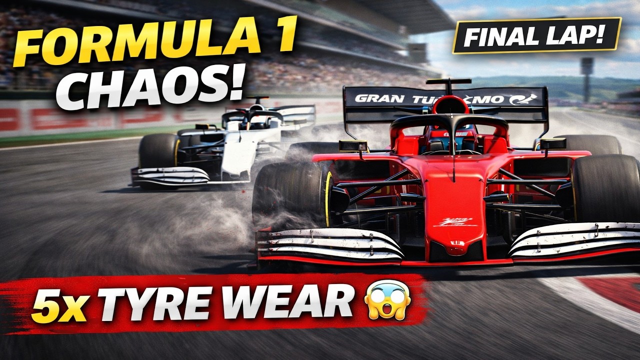 Gran Turismo 7 PS5 – Formula 1 at Barcelona | 5x Tyre Wear Changed Everything (10 Lap Battle)