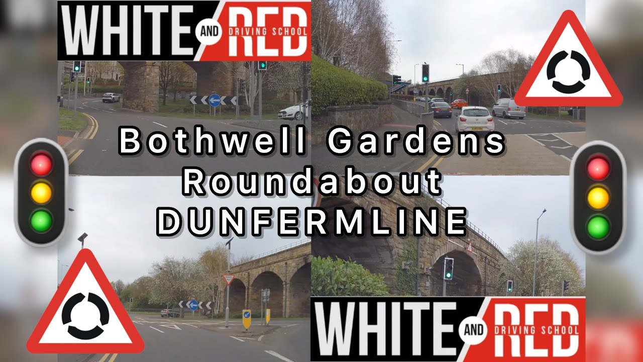 🚦Bothwell Gardens Roundabout Dunfermline 🚦Guide how to Pass, all expected exits, test route details