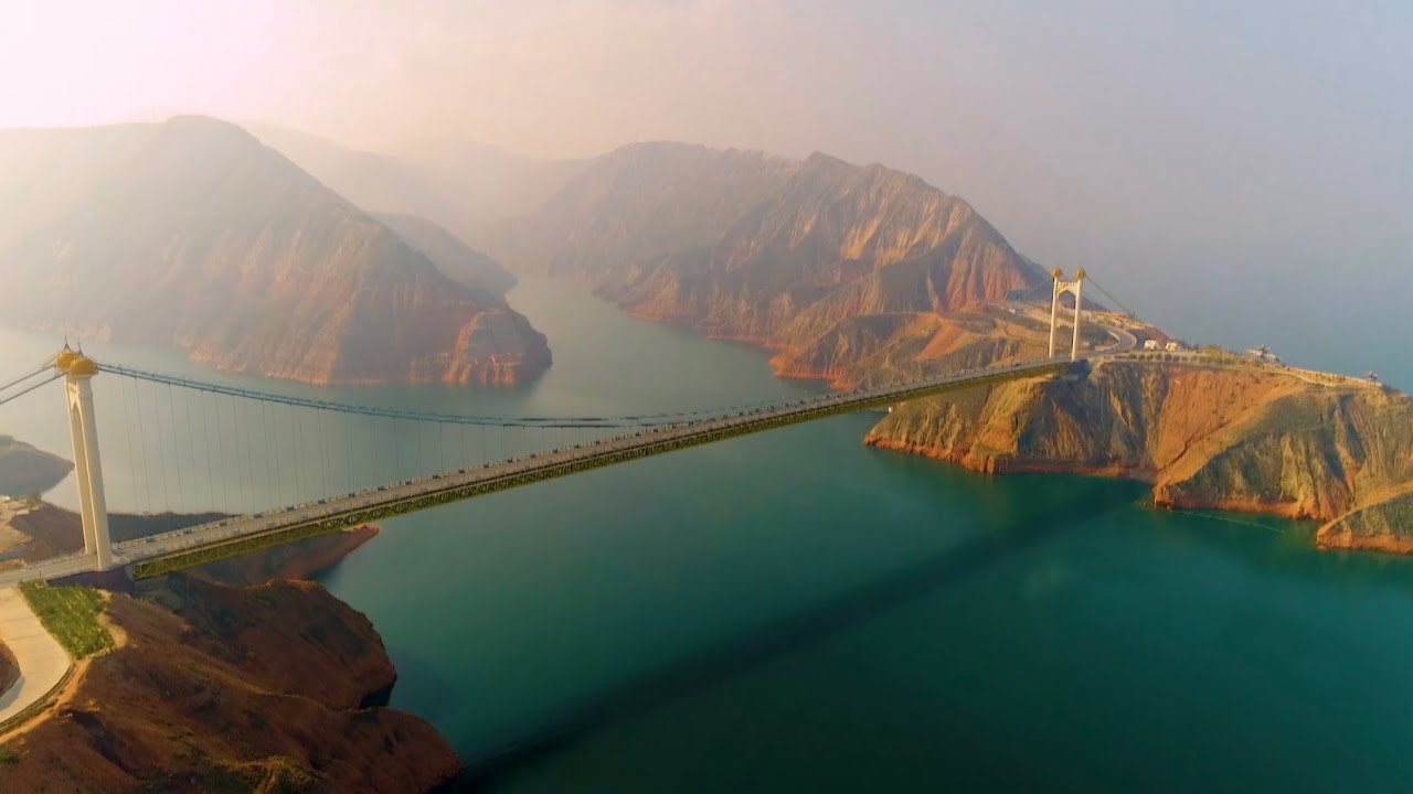 甘肃刘家峡｜黄河在这里转弯震撼航拍 Where the Yellow River Turns｜Liujiaxia, Gansu from Above