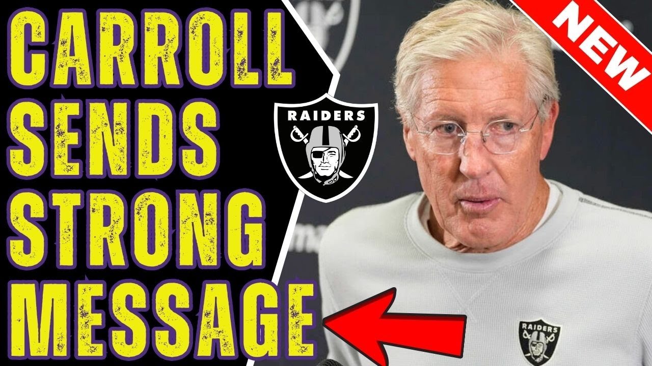 💥🤯 HUGE NEWS! CARROLL MAKES STRONG STATEMENT AS RAIDERS LOCK IN FOR JAGUARS! LAS VEGAS RAIDERS NEWS
