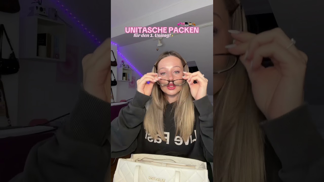 what&lsquo;s in my uni bag? 💕🎀💻 #uni #aesthetic #cleangirlaesthetic #vlog