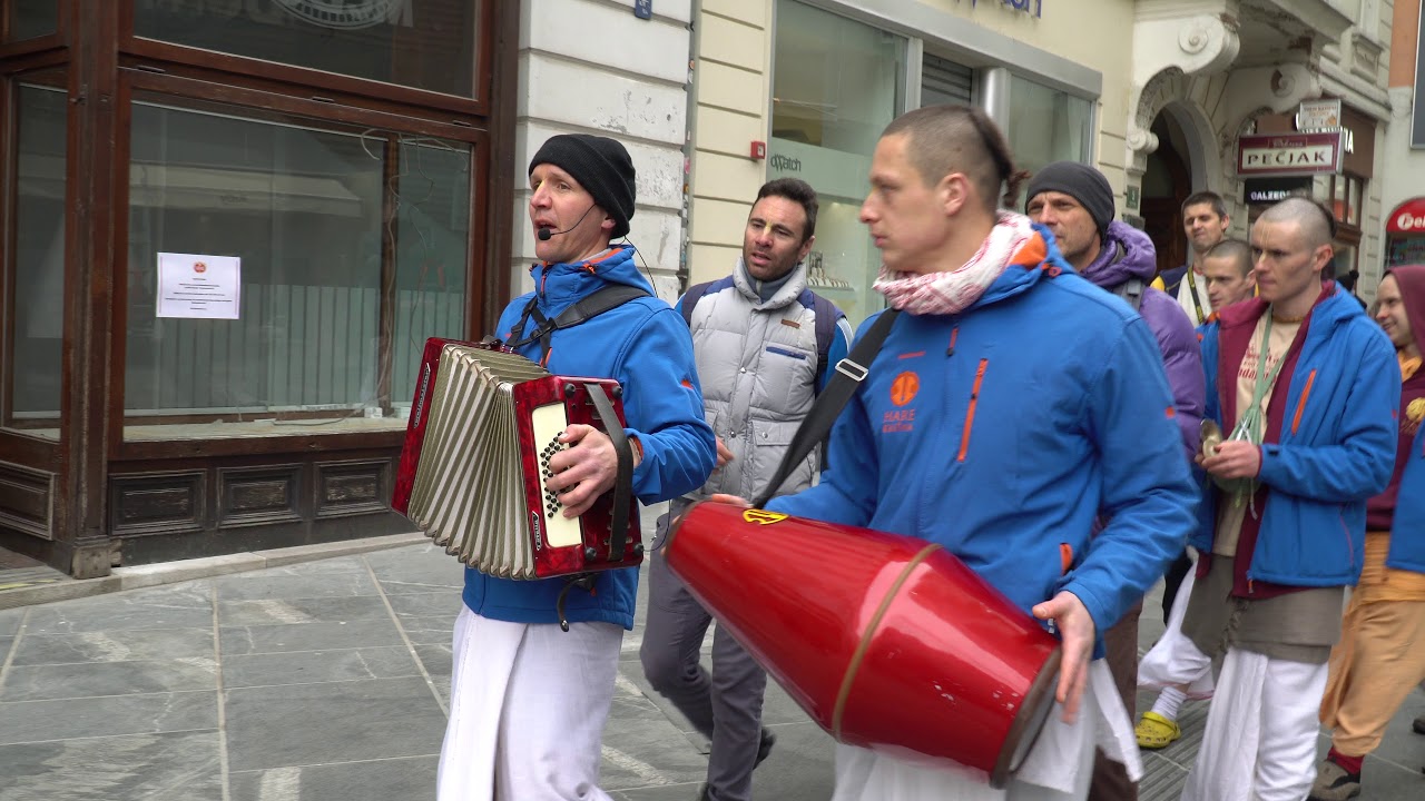 ISKCON Ljubljana Harinam — 10 March 2018 | Video-01