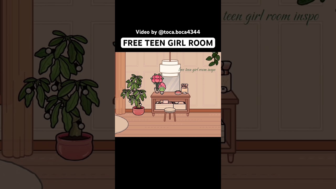 MAKING A CUTE FREE GIRL BEDROOM IDEA 🥰 free to copy by @toca.boca4344