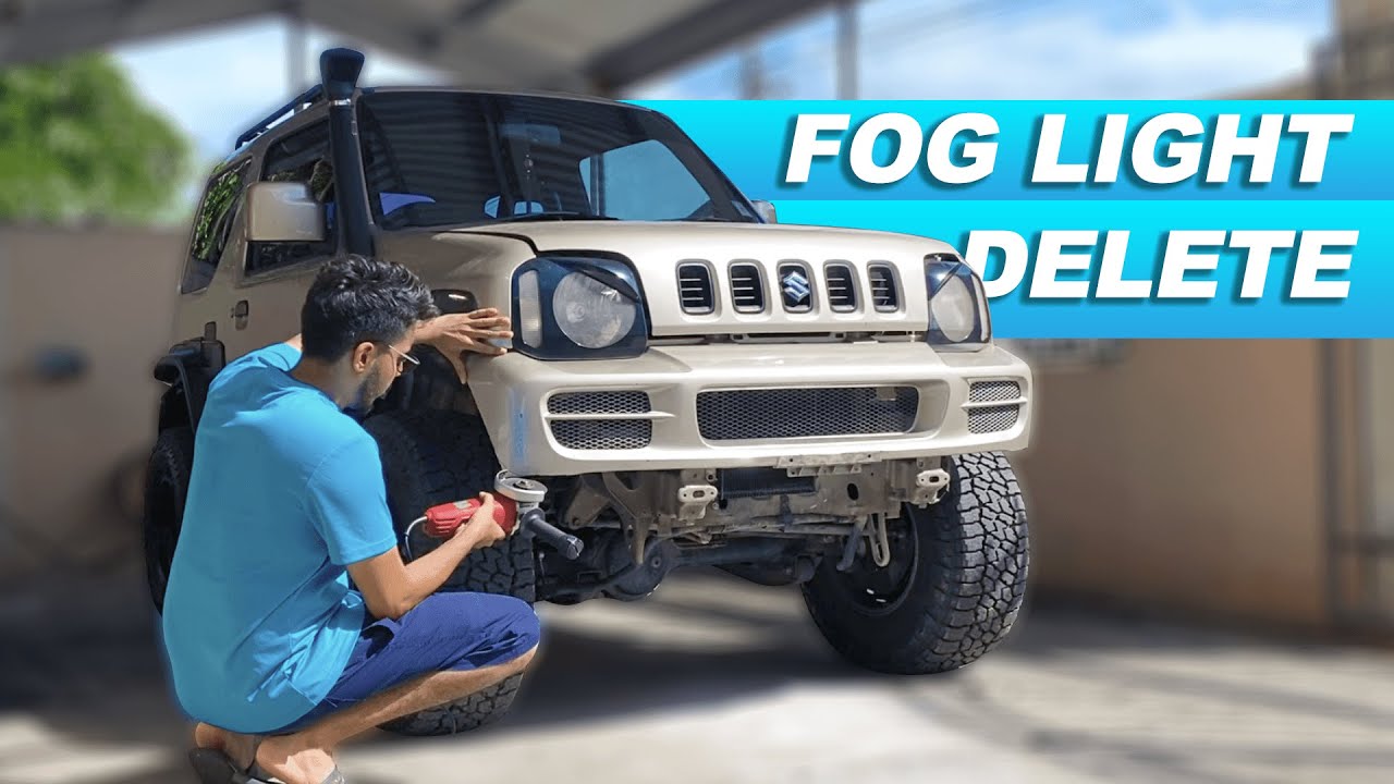 Подрезка бамперов Jimny для соответствия расширениям