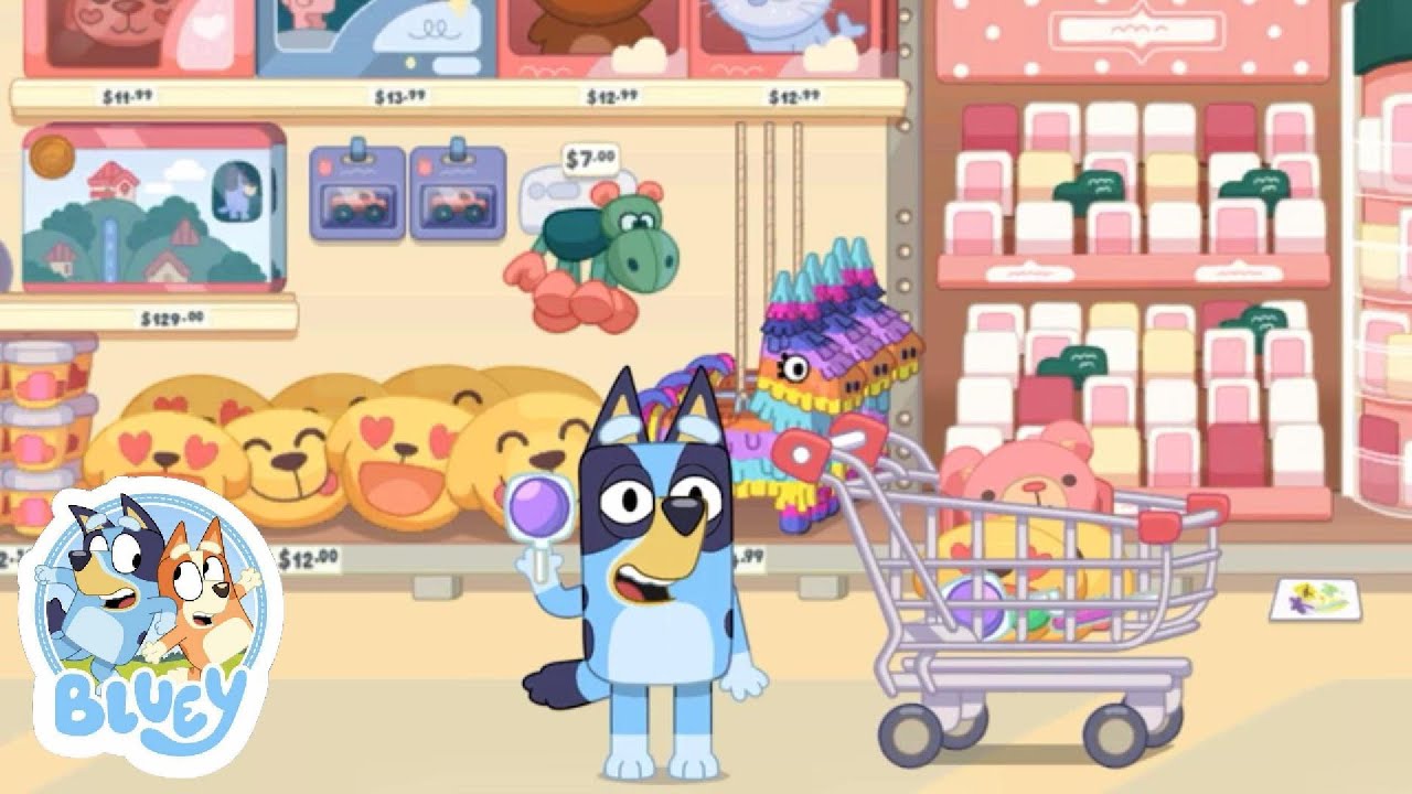 Bluey’nin Sağlıklı Alışveriş Listesi 🥦 Süpermarket Macerası Başlıyor! | Bluey Türkçe