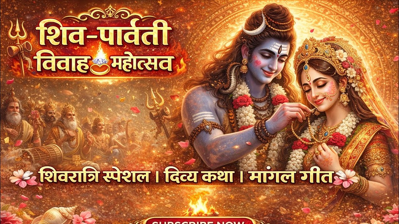 कैलाश से आई बारात शिव-पार्वती विवाह कथा एवं भजन 🎶🙏 हर हर महादेव 🙏