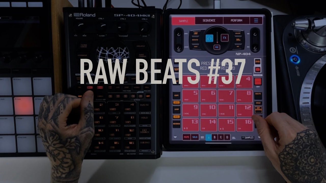 NervousCook$ - RAW Beats #37 - Making A Boom Bap Beat With Koala Sampler Vinyl Sampling