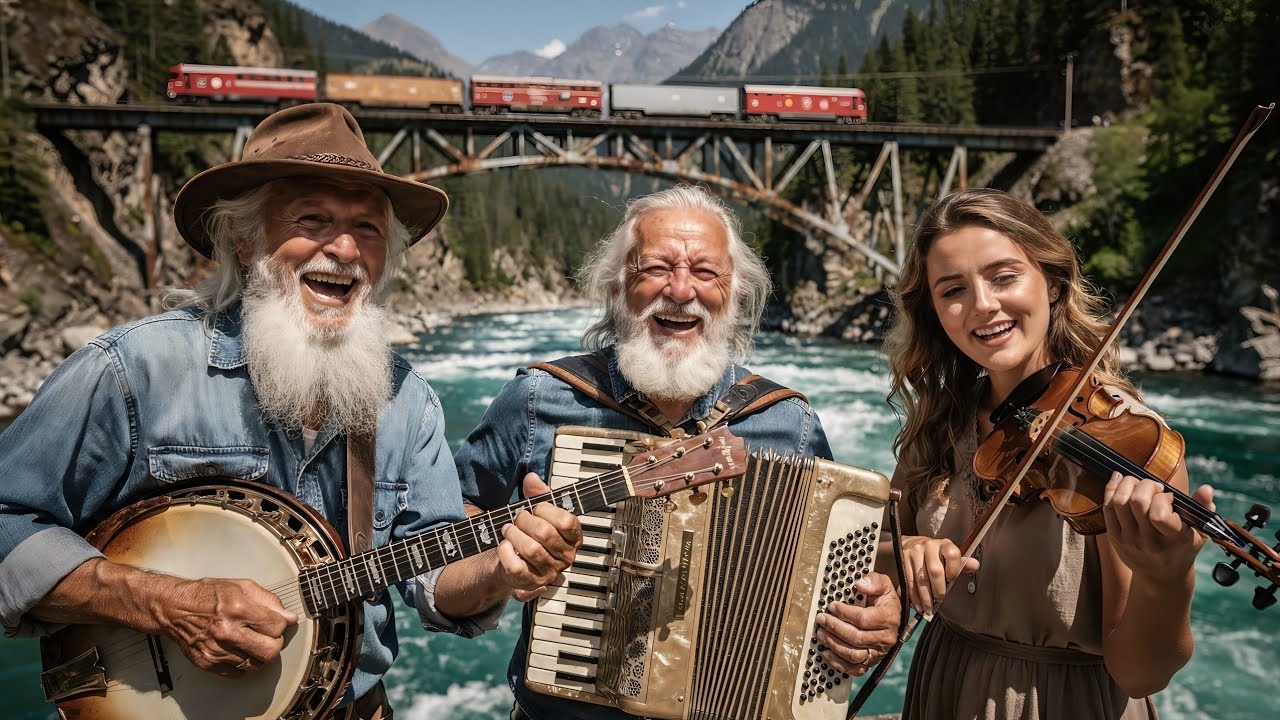 Bluegrass Schlager Railway Journey 🚂 | Happy Folk Instrumental Train Adventure