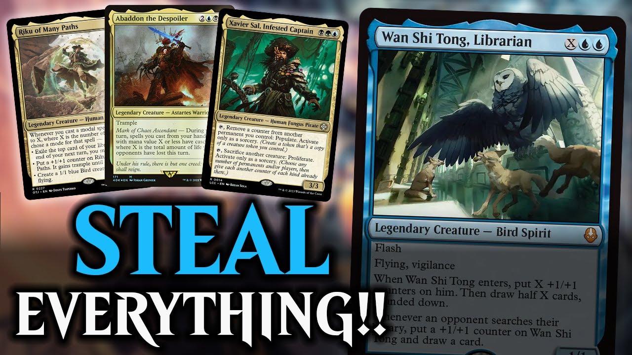 Геймплей Wan Shi Tong EDH – Mono-Blue Theft Control