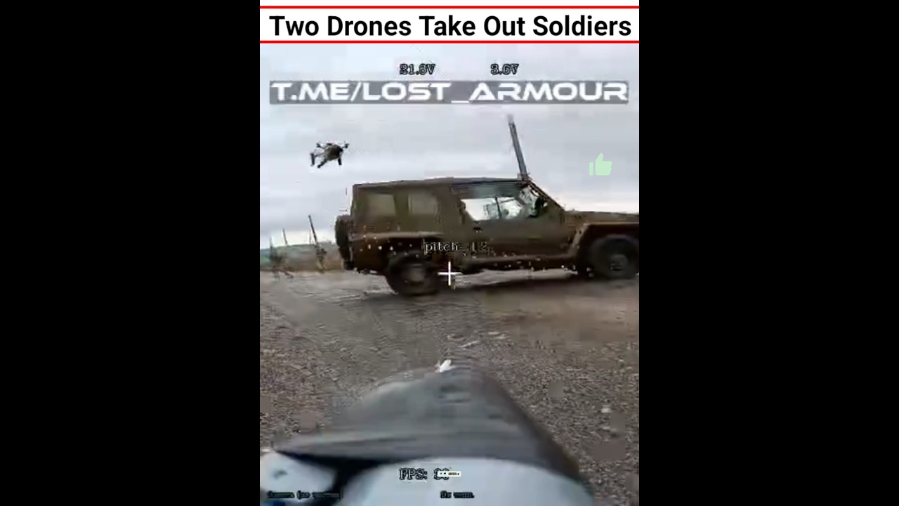 Two Drones Take Out Soldiers #shorts