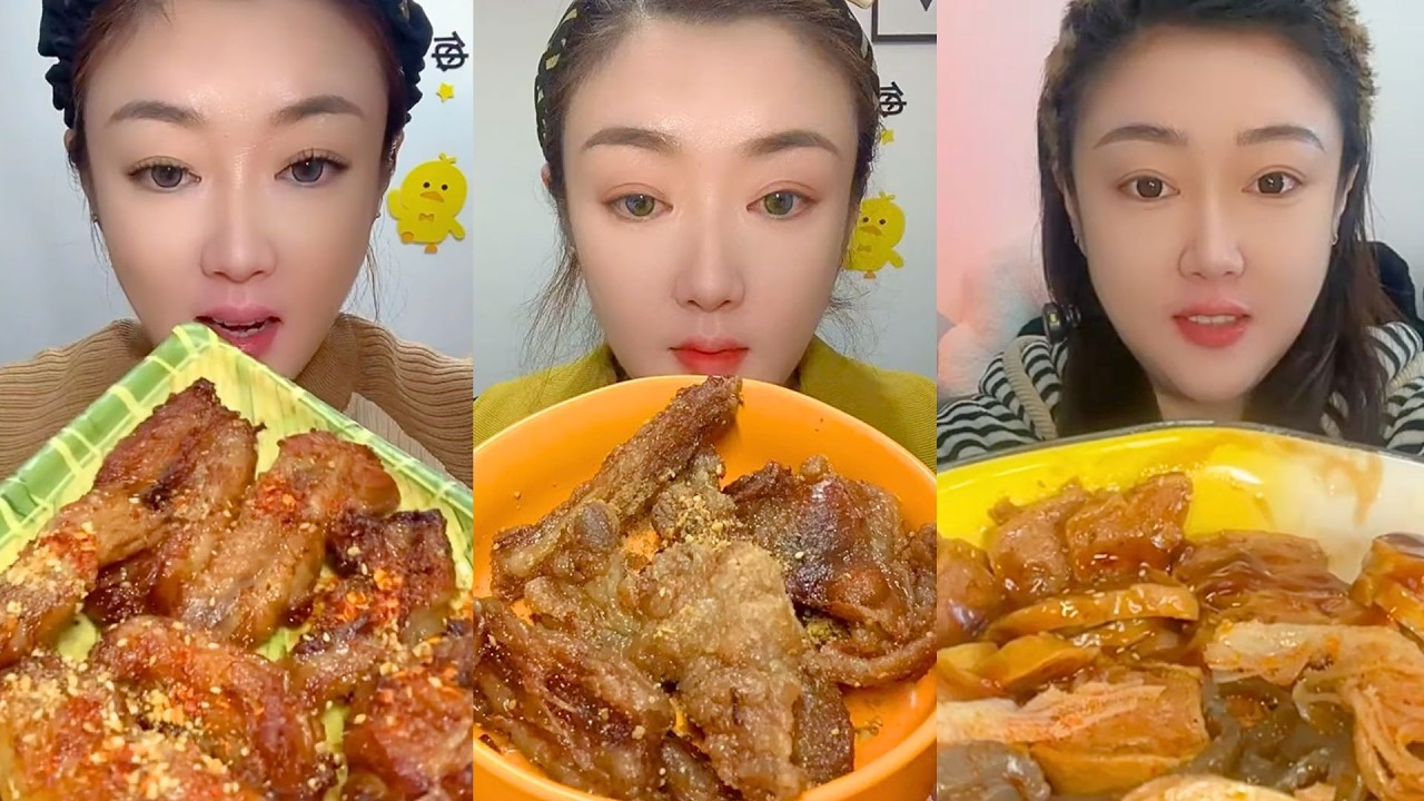 Extreme Chinese Mukbang – Insane Textures & Giant Bites #168