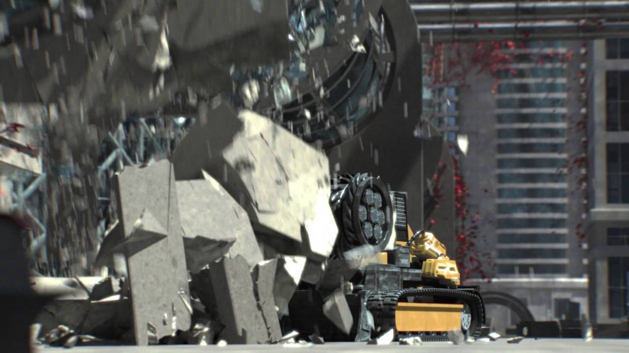 thinkingParticles building foundation demolition breakdown reel by Unexpected