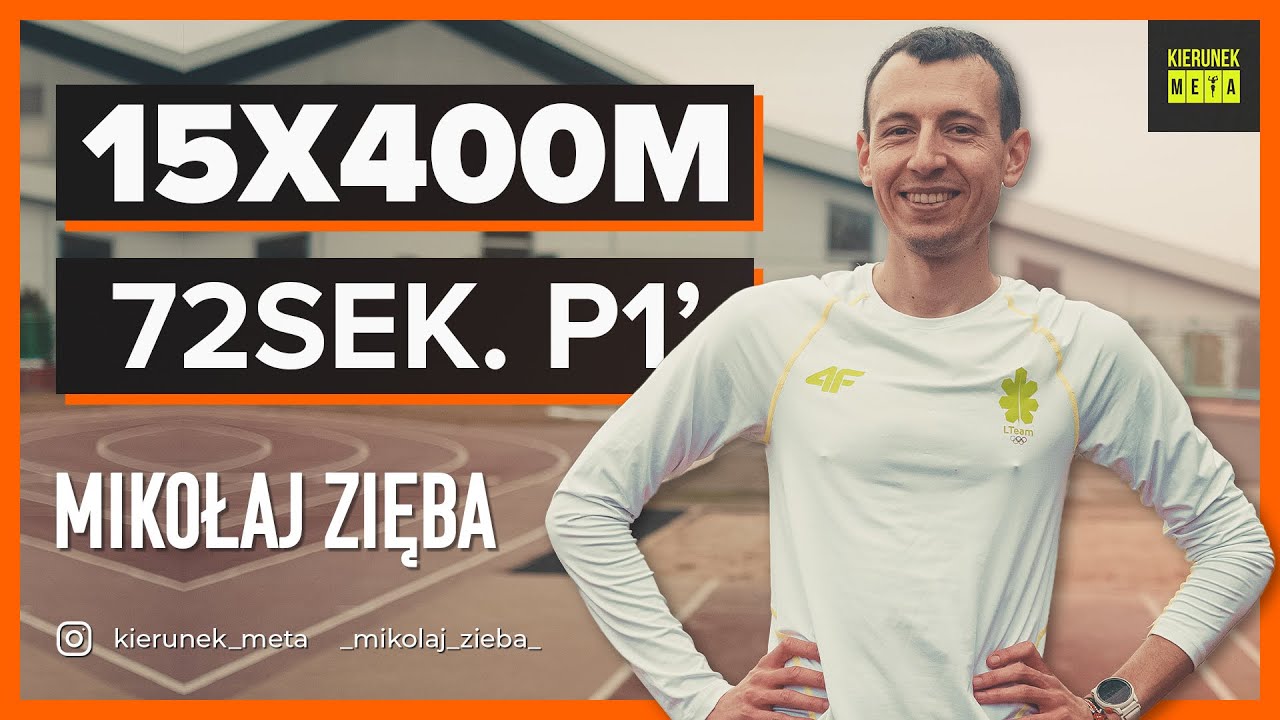Mikołaj Zięba - 15x400 72sek p1' | mierzenie mleczanu | 03