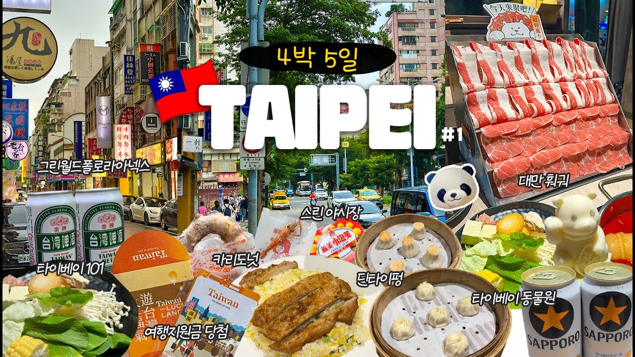 [대만여행] 🇹🇼자유로 떠나니 더 재밌잖아~?😚 먹으려고 떠난, 4박5일 타이베이여행 (여행지원금,그린월드플로라아넥스,쥐훠궈,타이베이동물원,딘타이펑,타이베이101전망대,스린야시장)