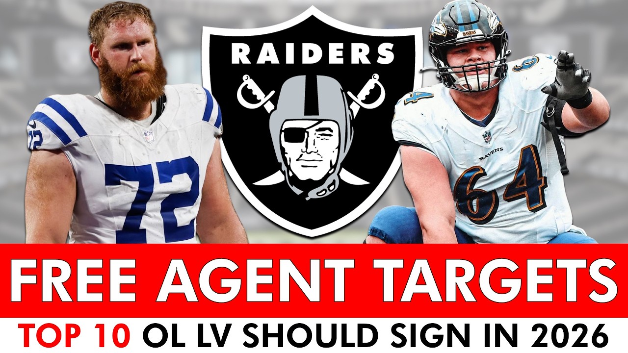 Raiders Free Agent Targets: Top 10 OL Las Vegas Should Target In 2026 NFL Free Agency