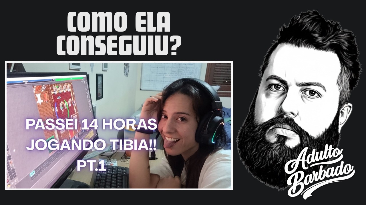Ela jogou TIBIA por 14 HORAS SEGUIDAS!