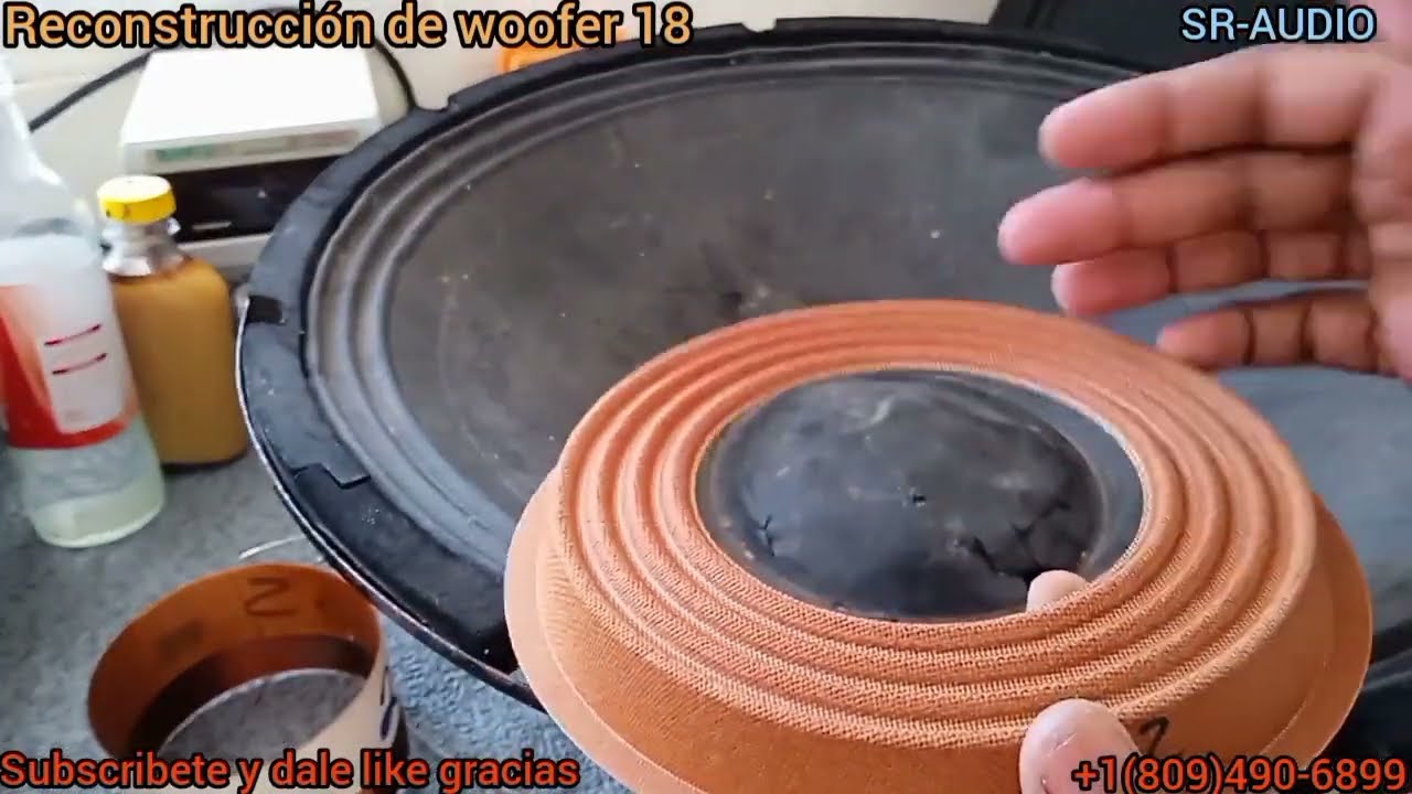 Reconstrucción de woofer 18 pulgadas, Video tutorial.