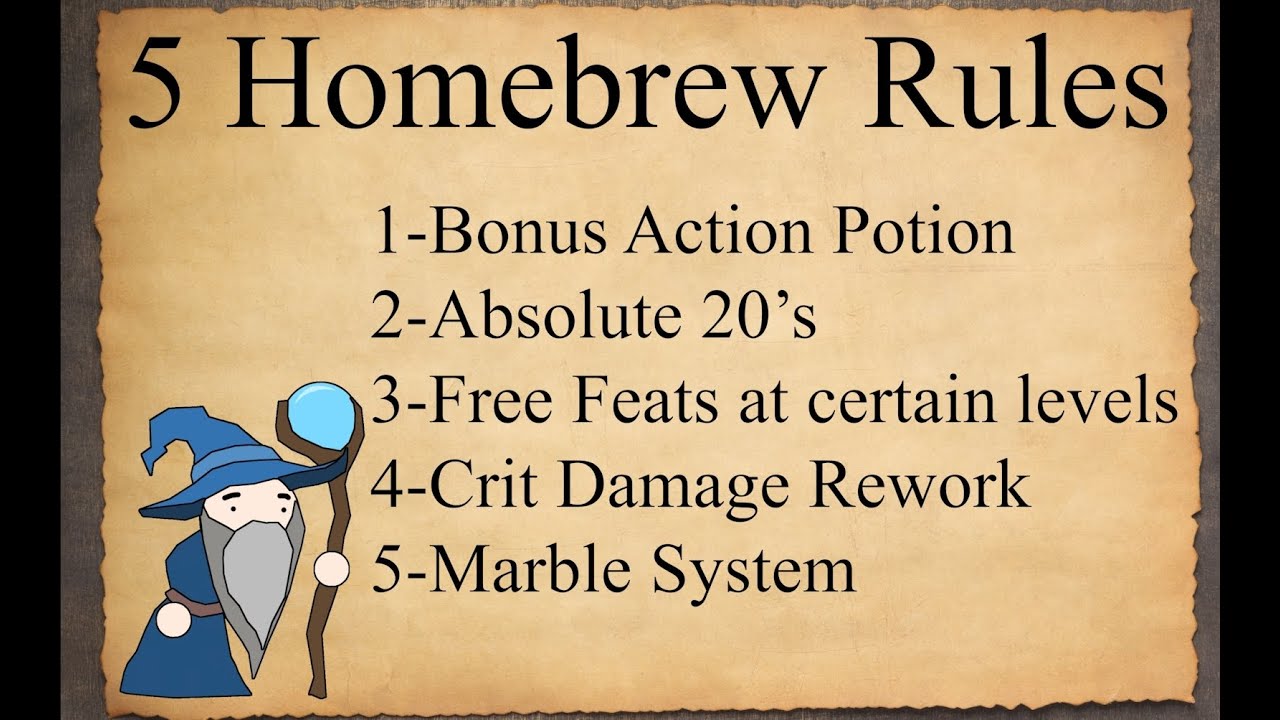 5 Homebrew Rules for DND