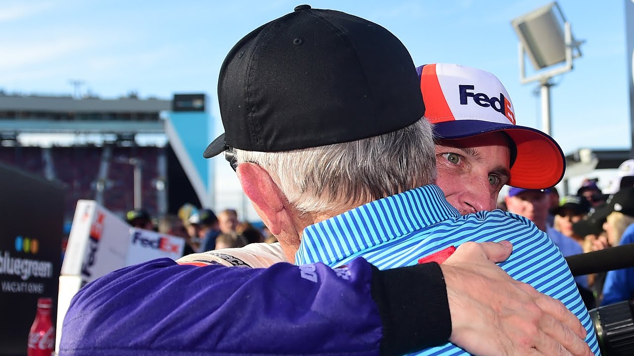 Denny Hamlin Discusses How Joe Gibbs is Coping with the Loss of His Son