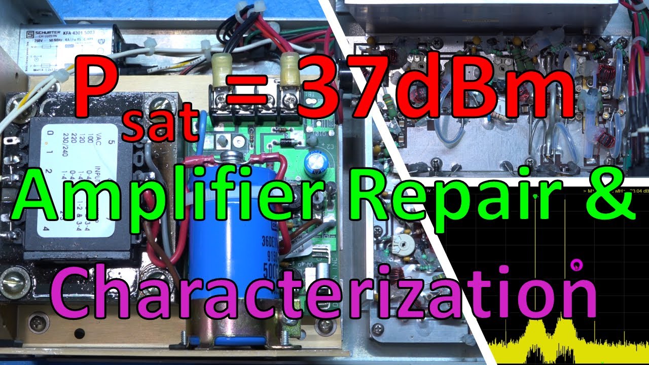 TSP #252 - Mini-Circuits 37dBm 1GHz Power Amplifier Repair, Teardown & RF Characterization Tutorial