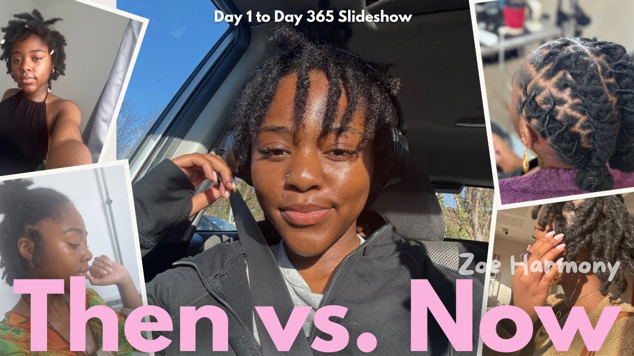 🌱 1 Year Loc Journey  | Visual Update Slideshow (Pics & Videos of My Locs!)