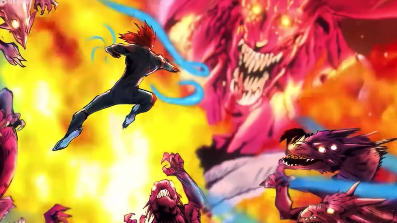 Garou vs Orochi | One Punch Man Manga Animation