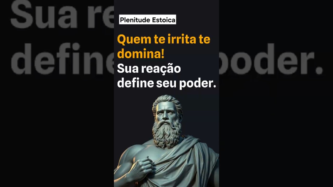 Quem te irrita&hellip; te domina #autoconhecimento #estoicismo #reflex&atilde;o #pazinterior