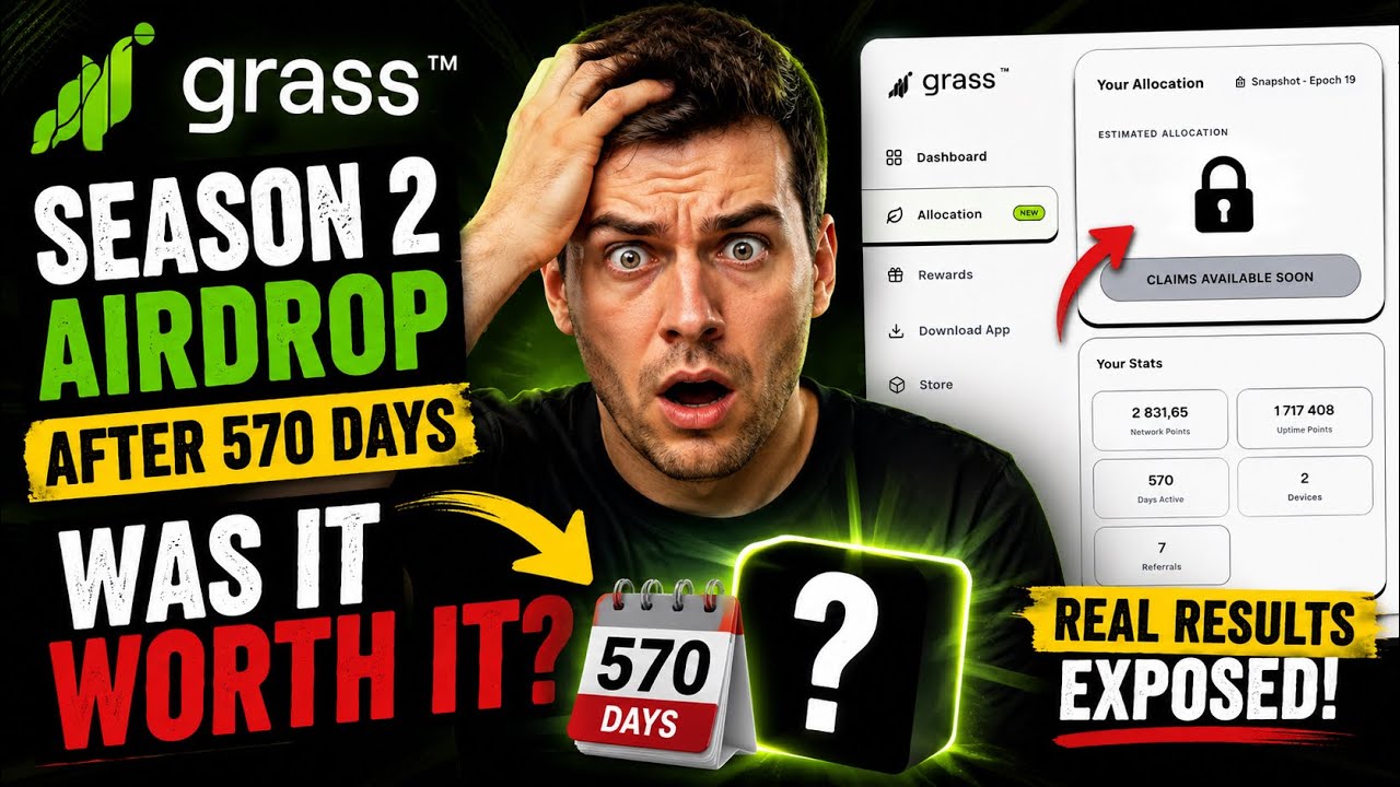 I Waited 570 Days for THIS?! Grass Season 2 Allocation Snapshot Airdrop 