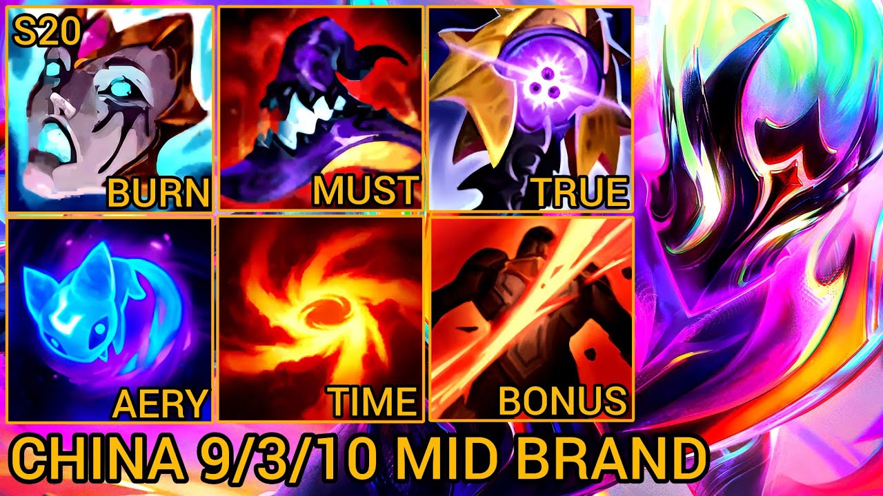 Brand S Rating Mid Lane 9/3/10 - China Wild Rift New Meta Build & Runes By Tiarty