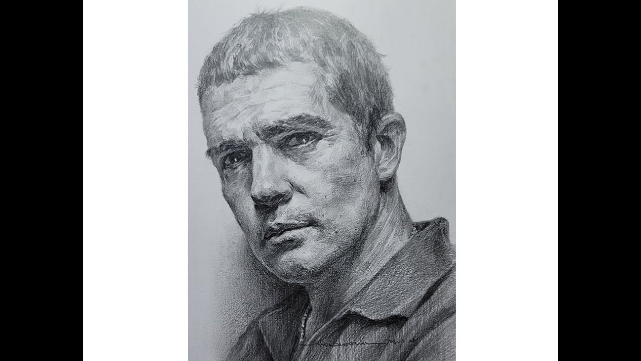 How to Draw Antonio Banderas Full Video 