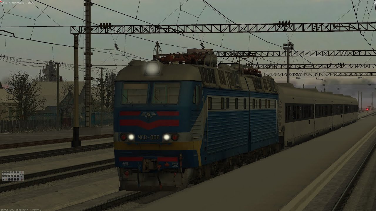 ZDSimulator Скорый поезд InterCity+ №763 Киев - Одесса по участку Жмеринка - Подольск.