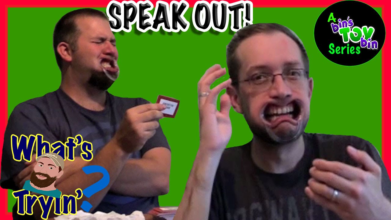 SPEAK OUT! Funny Mouthpiece Challenge GAME! Bin's Toy Bin Vs. What's Ryan Tryin