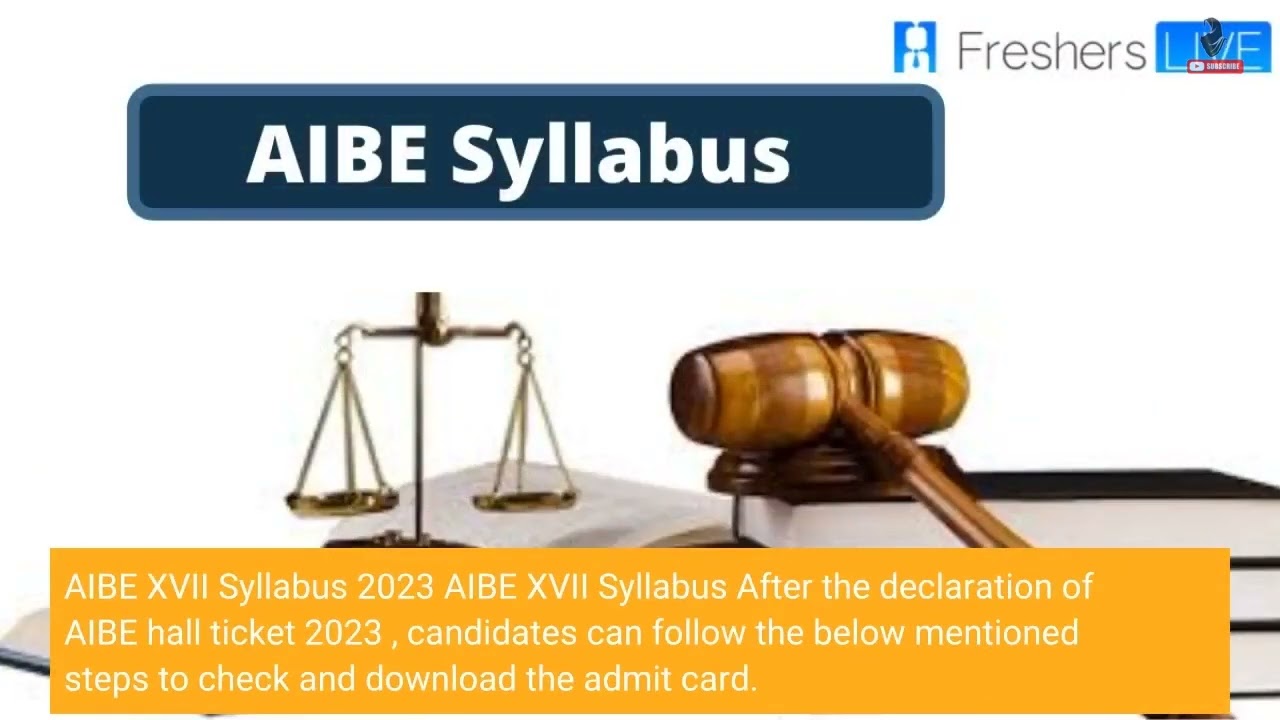 AIBE 17 Admit Card 2023 to release tomorrow on allindiabarexamination.com, check details here