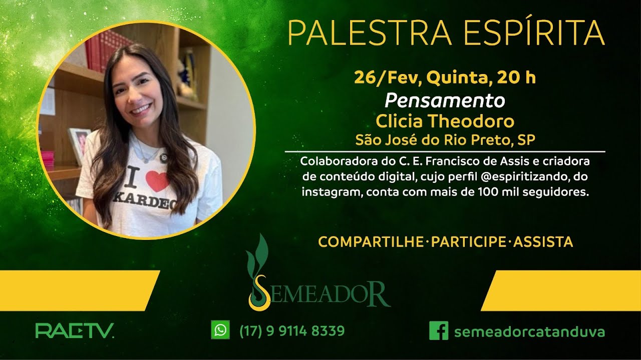 Pensamento - Palestra com CLICIA THEODORO