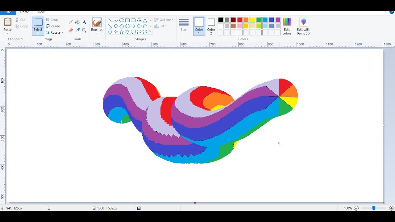 MS PAINT HACK | Painting on MS Paint #mspaint #mspainttutorial #mspaintdrawing #mspaintart