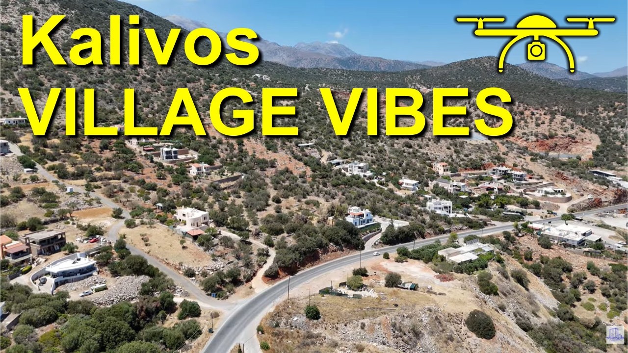 Kalivos – Lasithi – Kreta von oben – 4K Drohnenvideo
