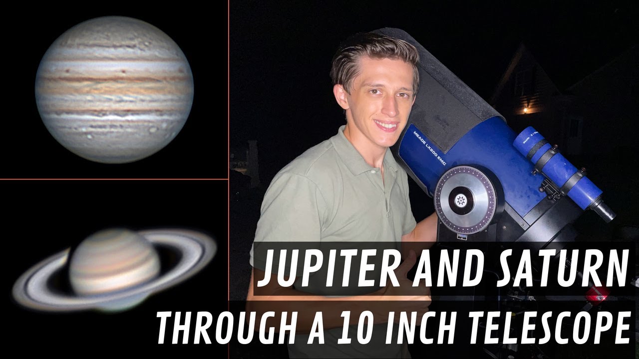 Shooting Jupiter and Saturn Through My 10 Inch Meade LX200 Telescope