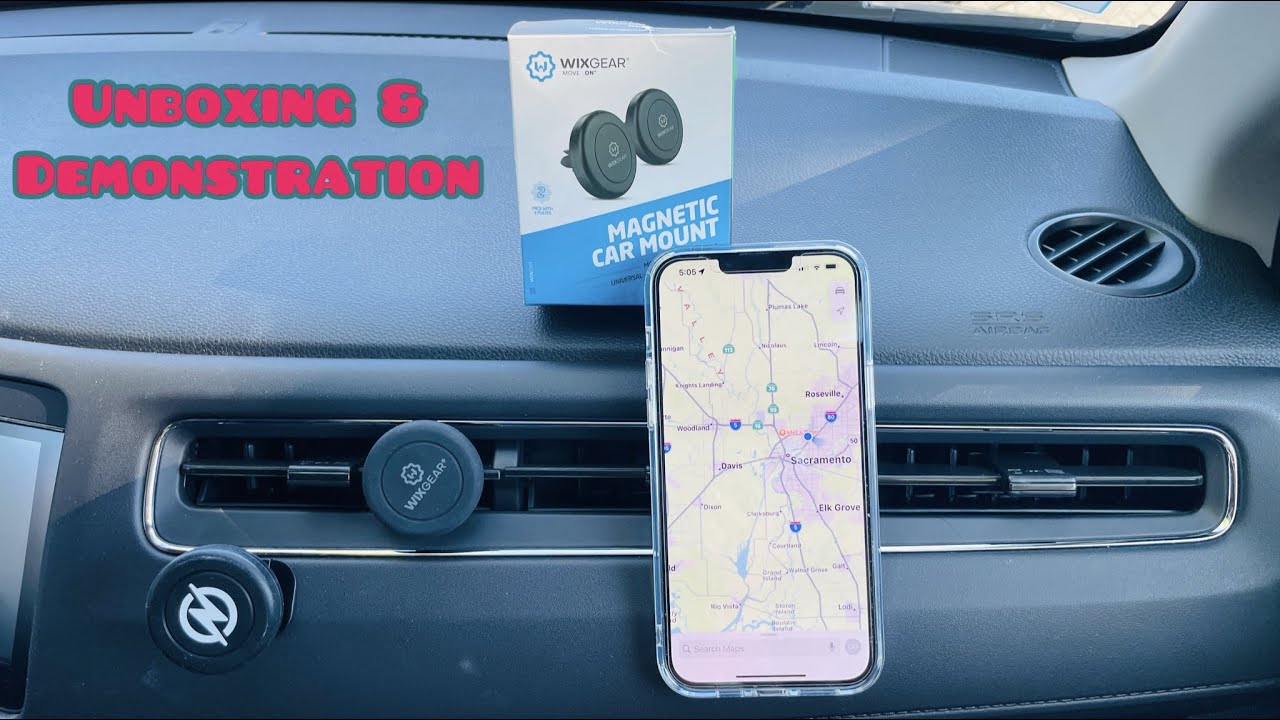 WIXGEAR MAGNETIC PHONE CAR MOUNT - Unboxing & Quick Demonstration
