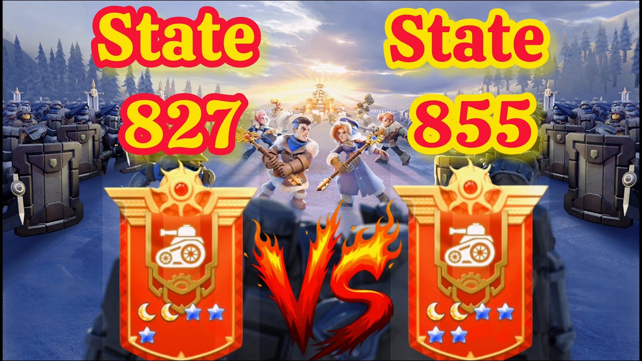 Whiteout Survival | State 827 vs State 855 Castle Battle Live | #whiteoutsurvival