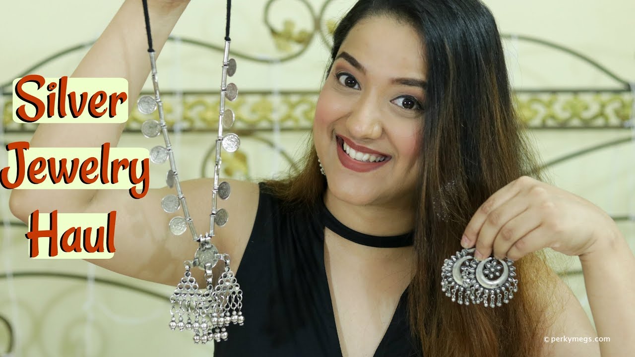 Online Silver Junk Jewellery Haul | Online Jewelry Shopping | Perkymegs