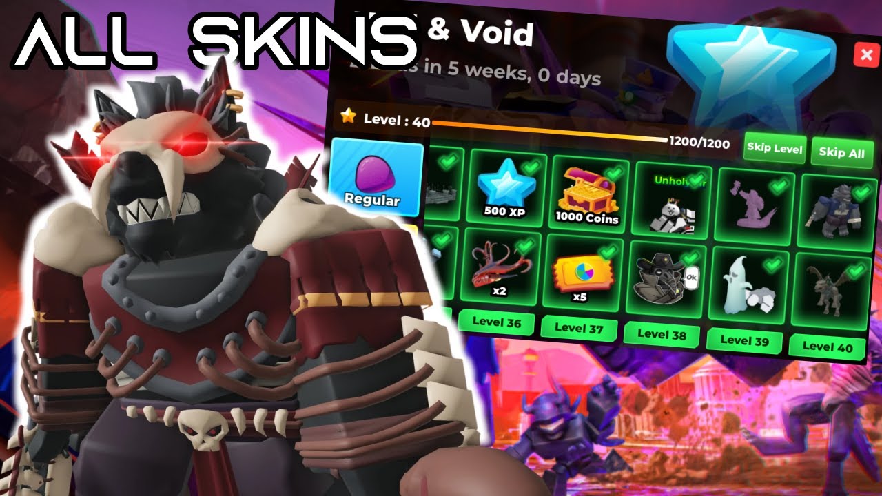 TDS All Null & Void Battle Pass Skins