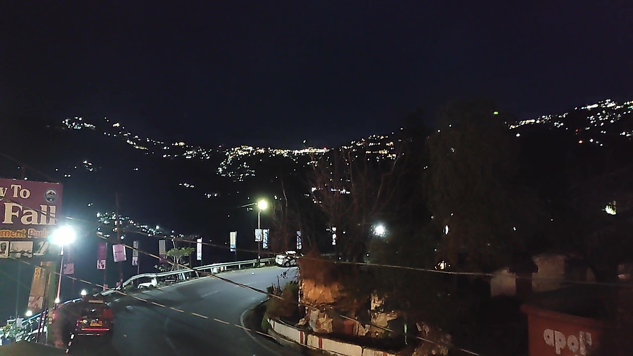 Night view mussoorie# dehradun mussoorie road