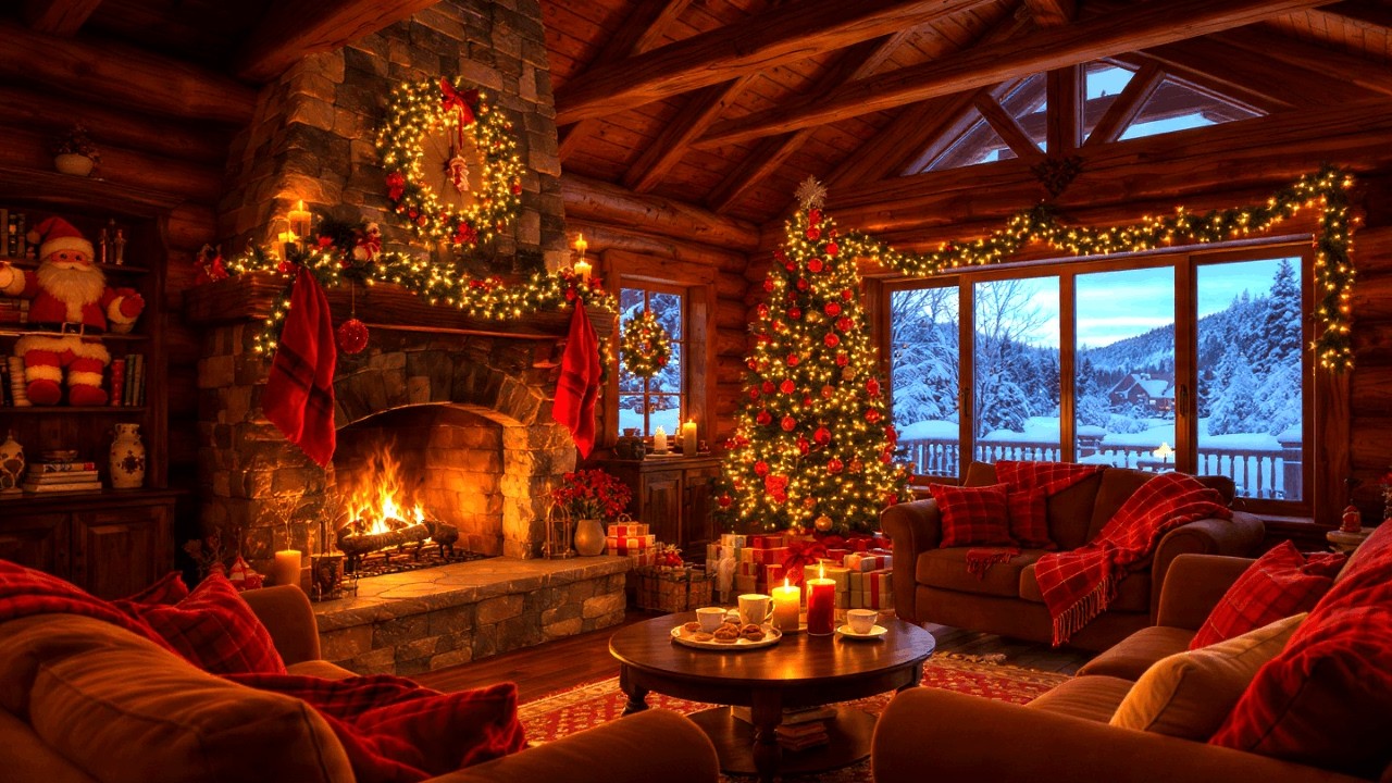 Relaxing Fireplace Jazz for Sleep – Smooth Instrumental Jazz Calm Cozy Night Vibes