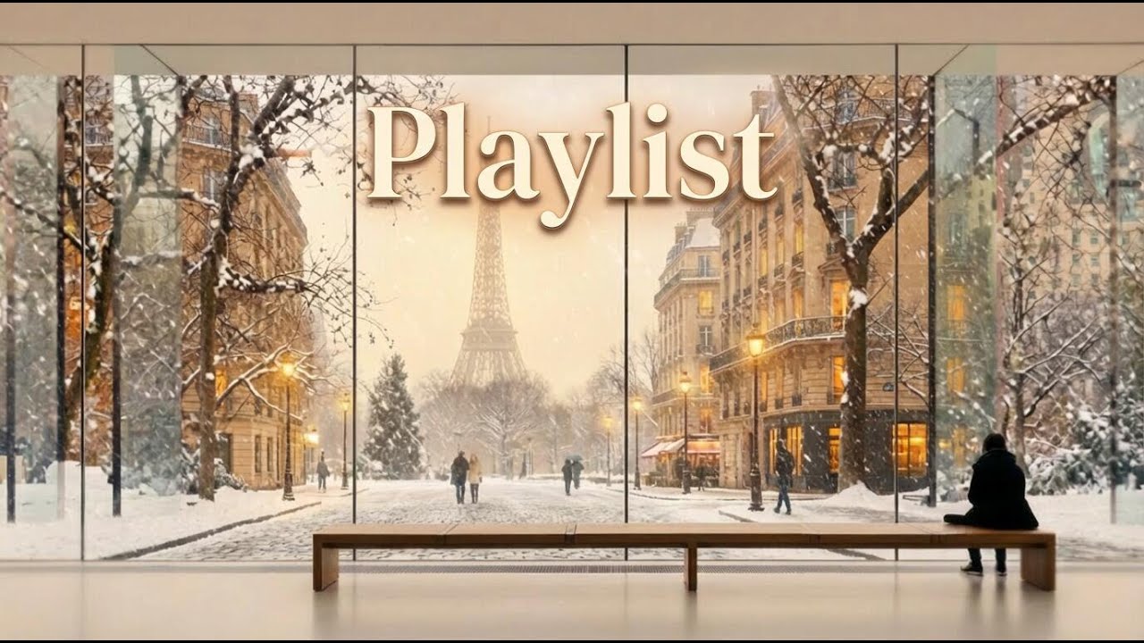 Playlist 파리의 눈 내리는 겨울밤 | 아늑한 저녁을 위한 잔잔한 재즈 피아노 | 공부, 집중, 휴식을 위한 따뜻한 카페 플레이리스트 |Cozy Winter Jazz