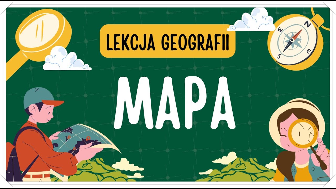 Mapa - definicja, skala, rodzaje - lekcja geografii dla klasy piątej