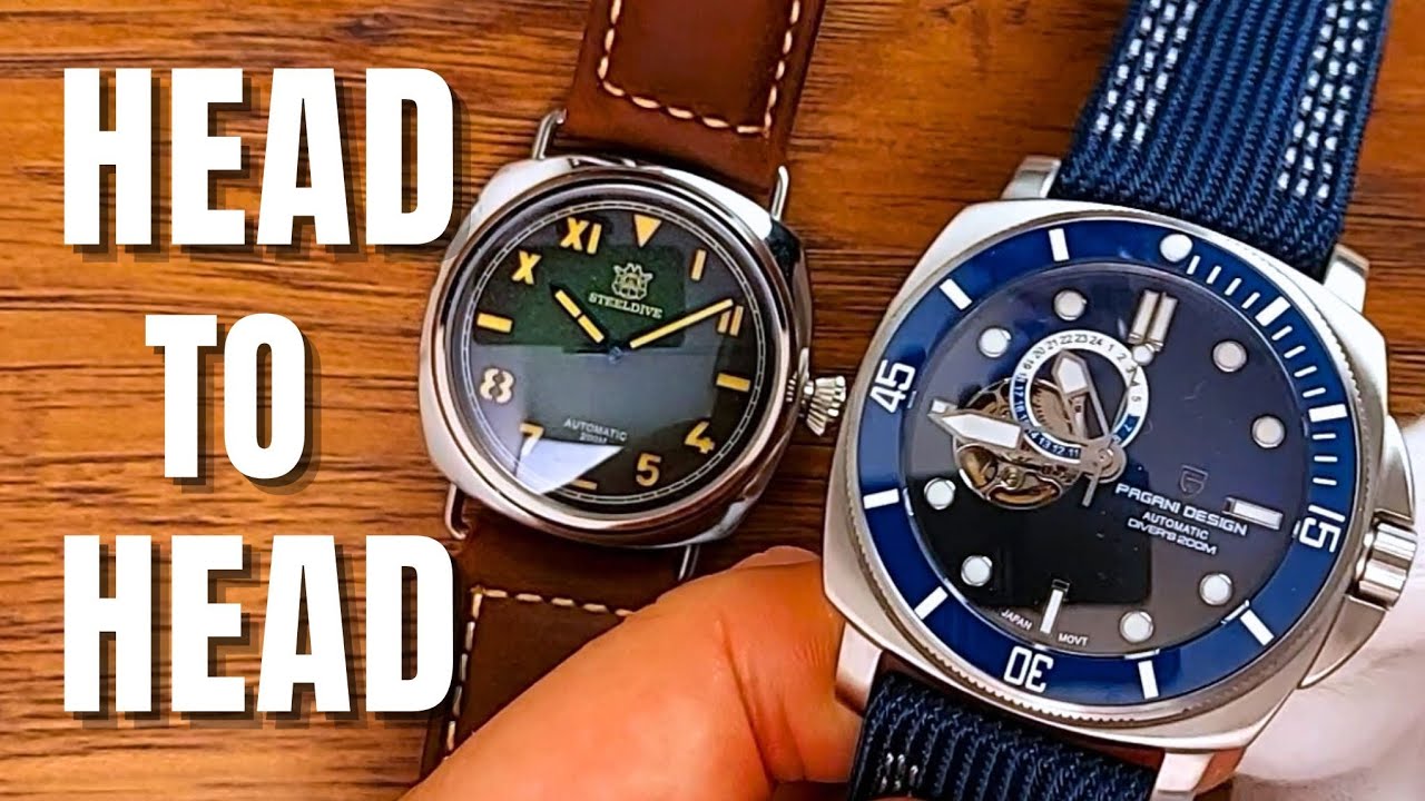 Обзор и сравнение PAGANI DESIGN PD1736 и STEELDIVE California SD1936 | Seiko Automatic — сапфир