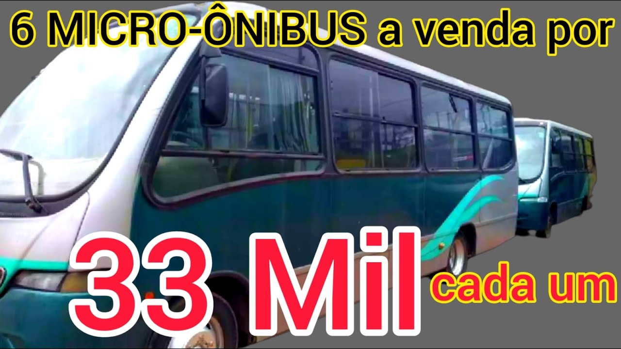 SEIS MICRO-ÔNIBUS MARCOPOLO SENIOR MERCEDES-BENZ A VENDA POR R$ 33.000,00 CADA UM DELES